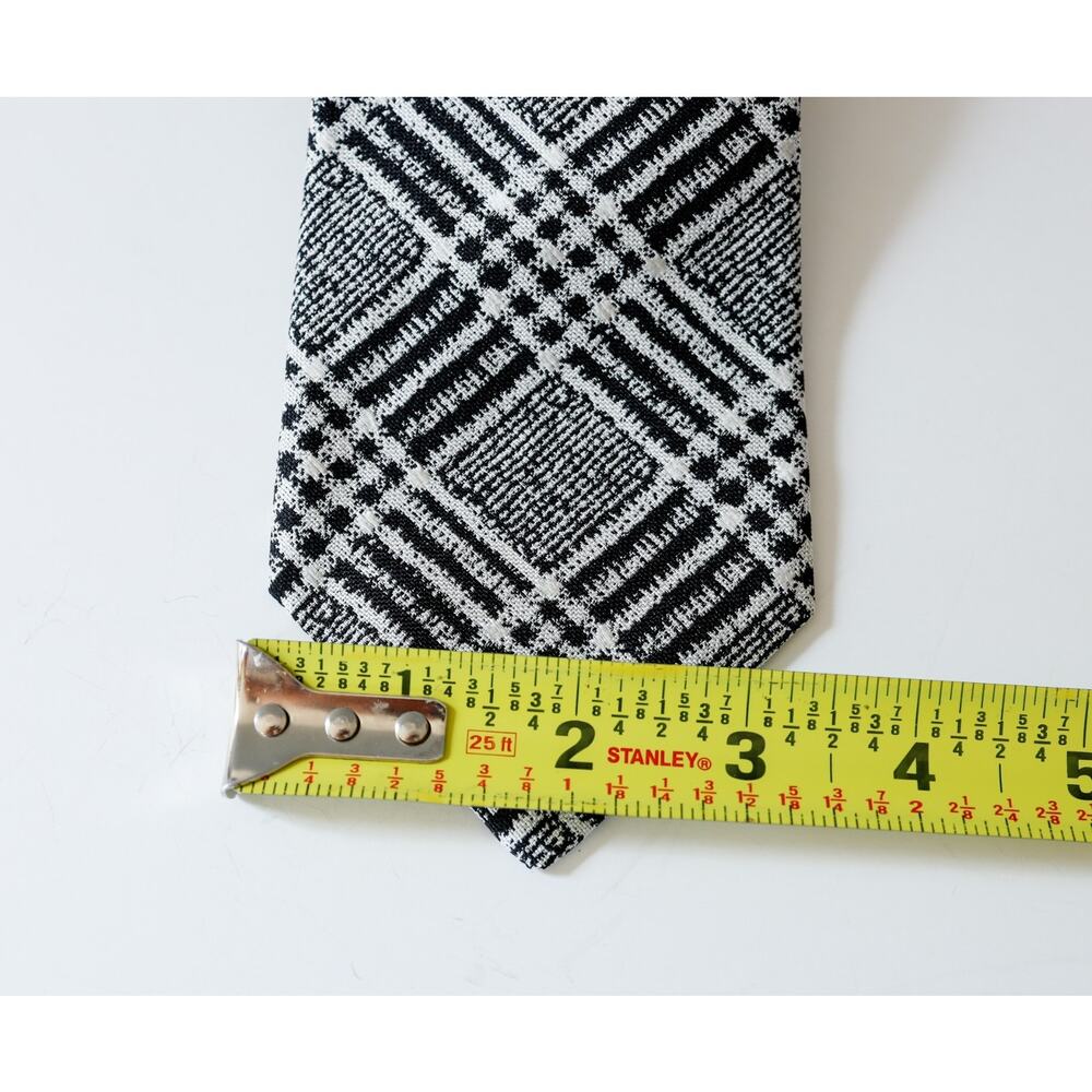 VTG Hickey Freeman USA Silk Glen Plaid Tie Business Preppy Academia Old Money - Picture 16 of 16